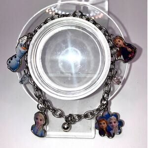 Disney Frozen 2 Silver-Tone Charm 7.5" Bracelet!